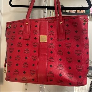 MCM womens red Liz tote